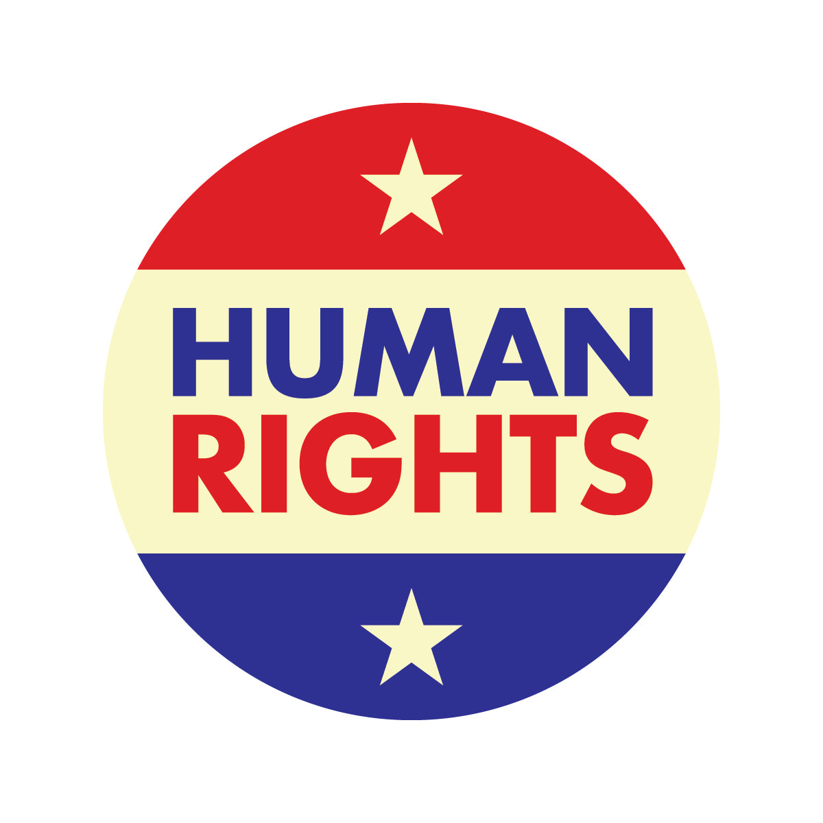 Human Rights 3" Sticker