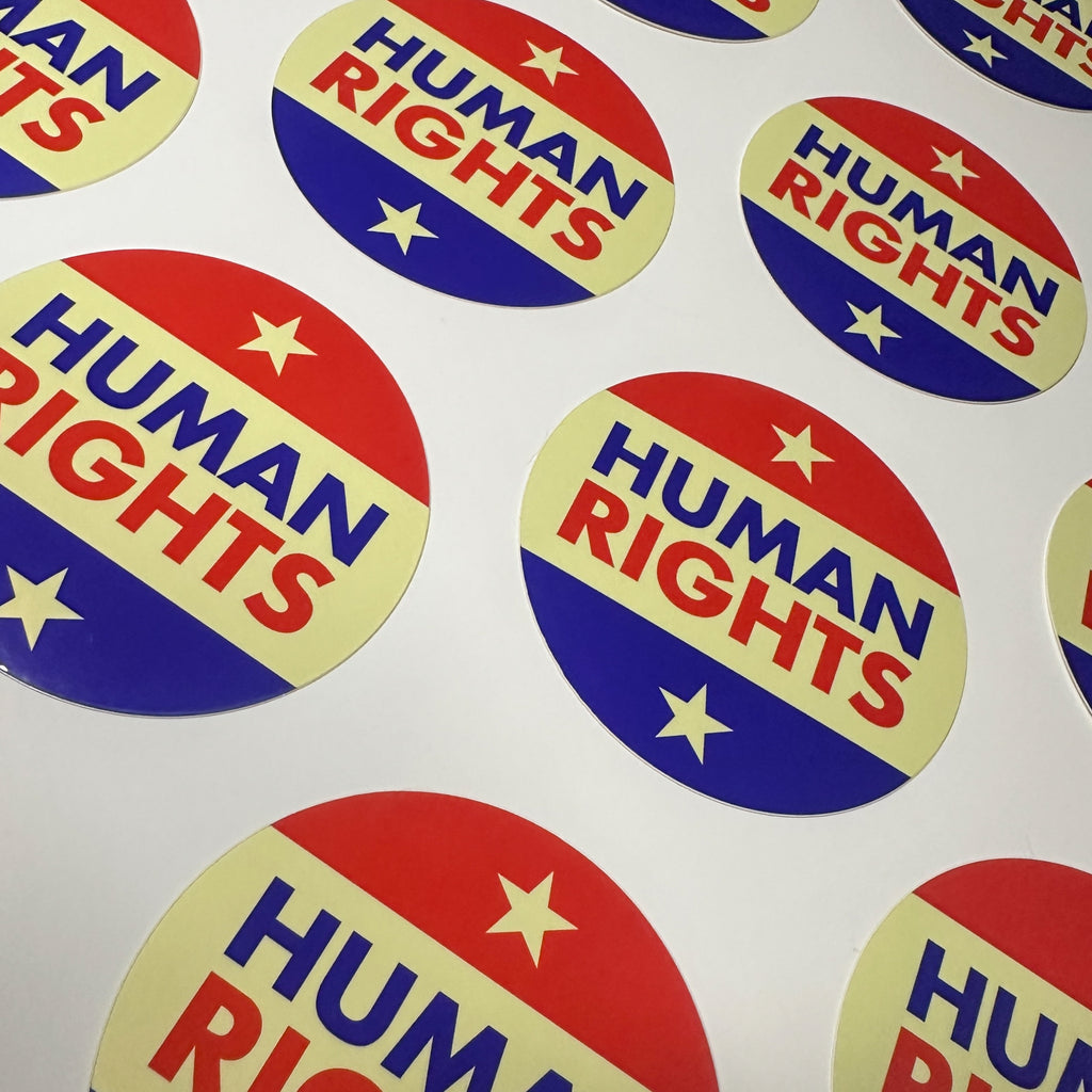 Human Rights 3" Sticker