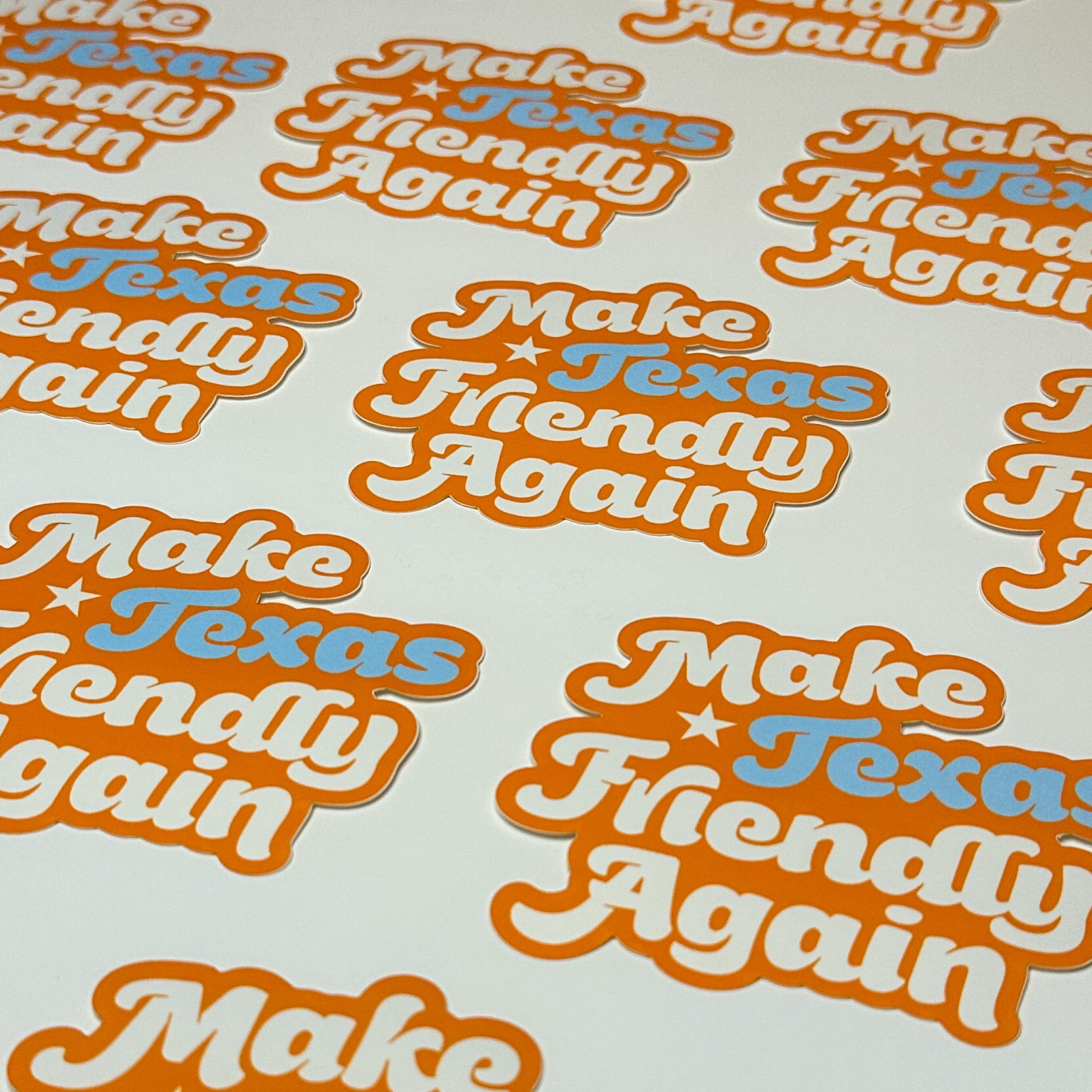 Make Texas Friendly Again Sticker