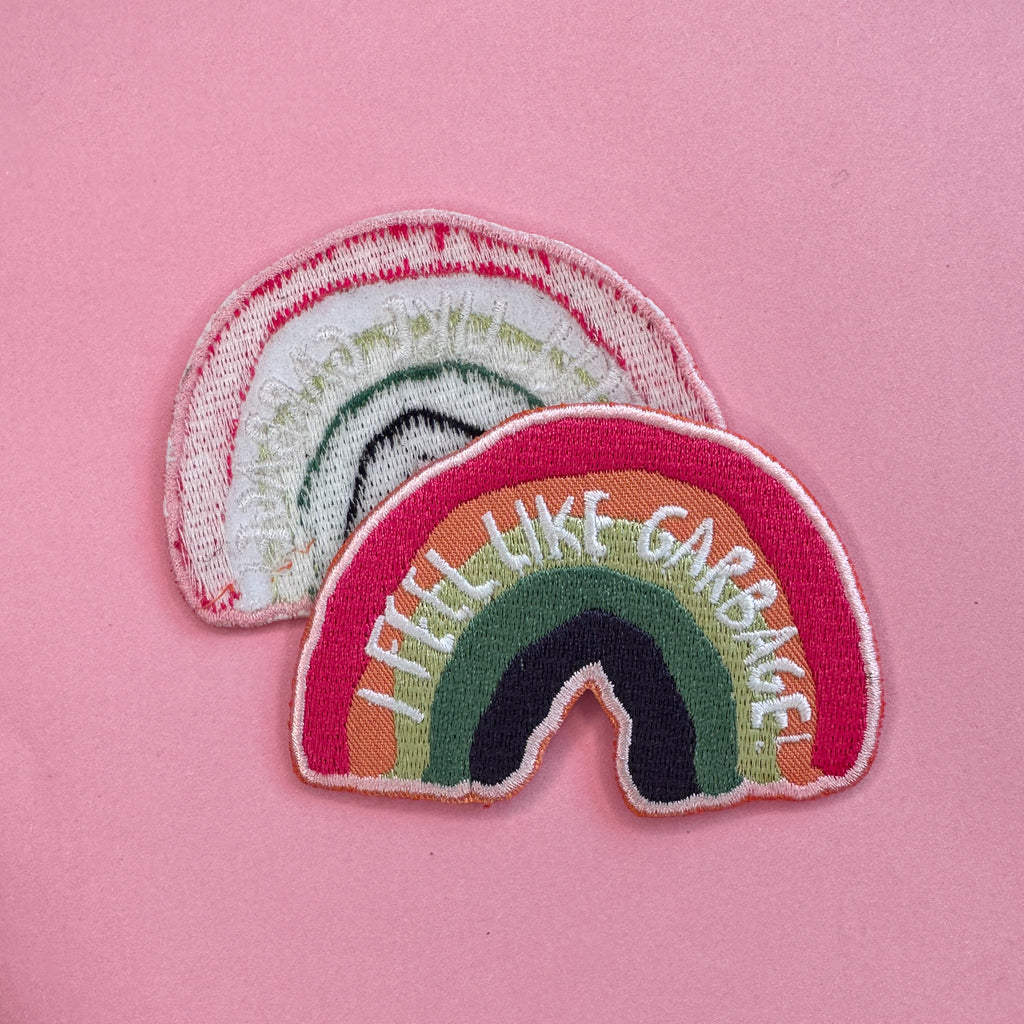 I Feel Like Garbage Iron-On Patch