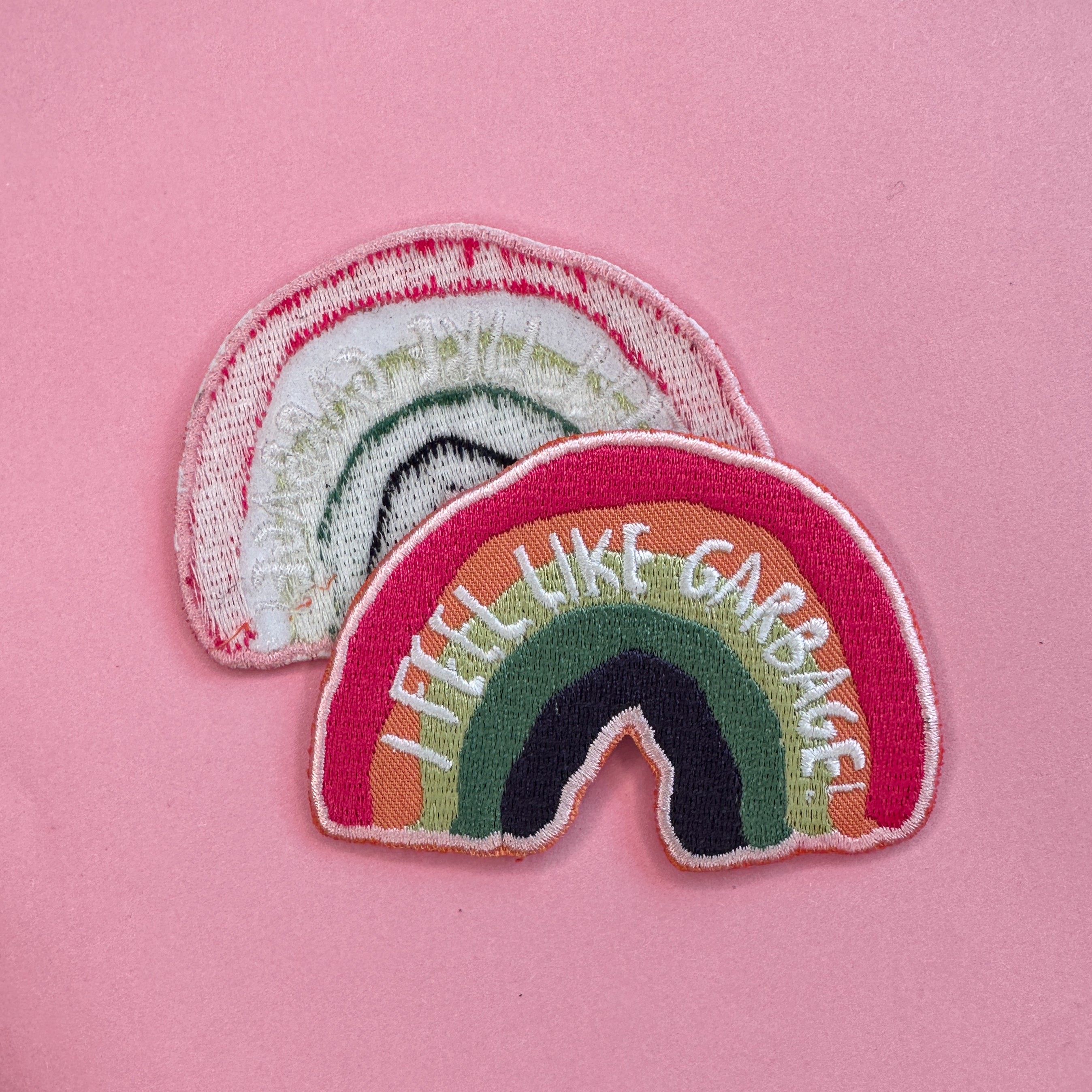 I Feel Like Garbage Iron-On Patch