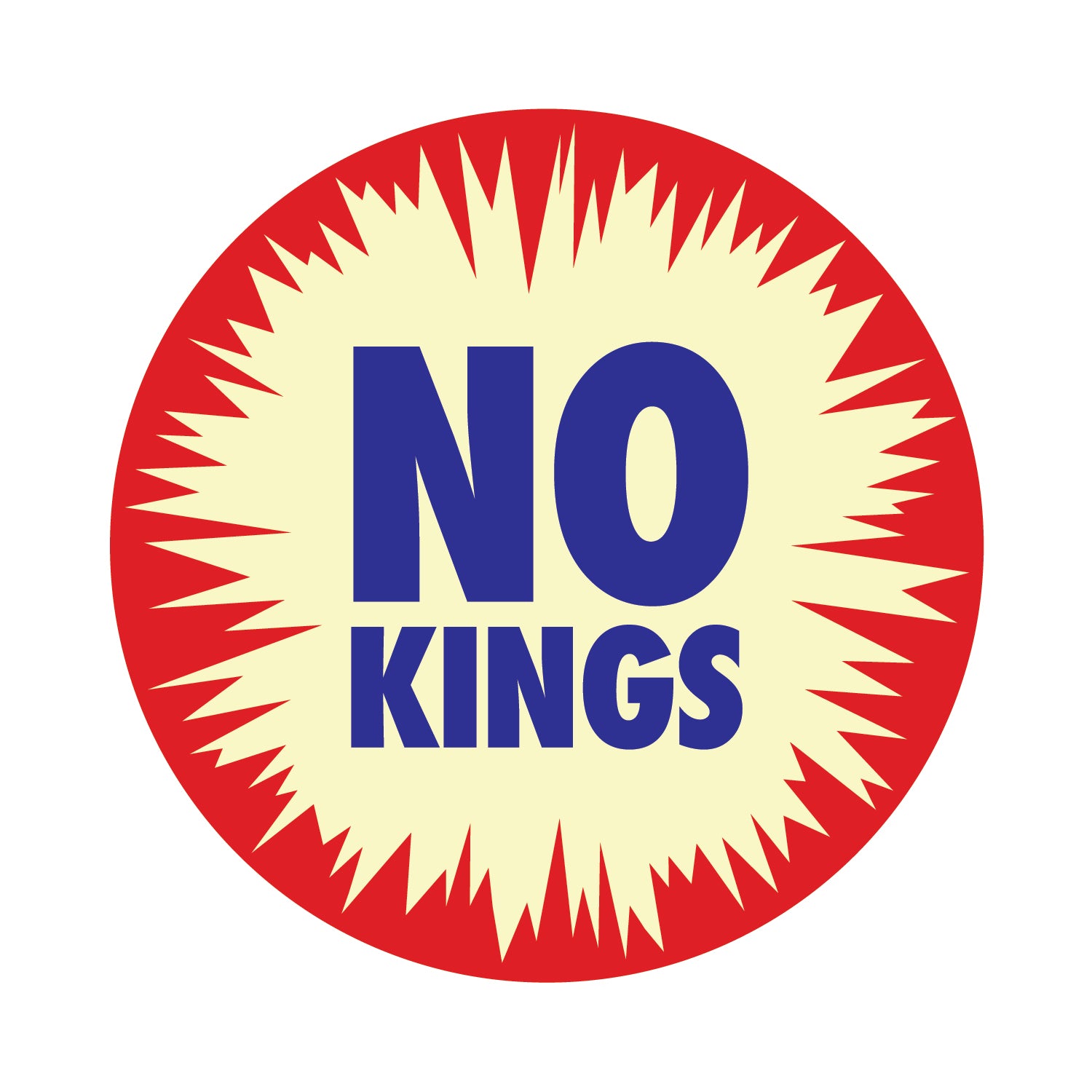 NO KINGS 2.25" Button